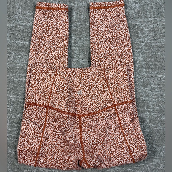 Athleta Salutation Stash Textured Tight Legging Burnt Orange Women Size XS - Picture 6 of 6
